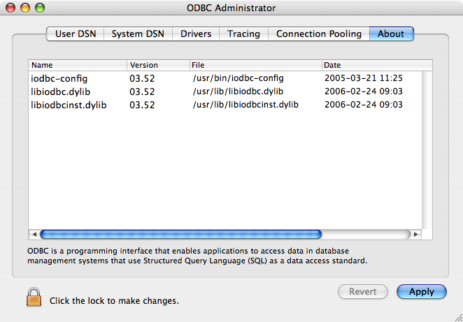 odbc db tool for mac